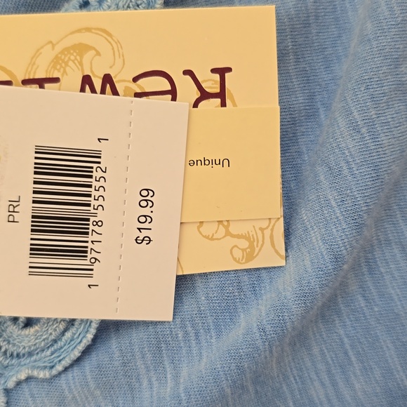 REWIND BRAND WOMENS BLUE SHORT SLEEVE SUMMER TOP SIZE SMALL - Picture 7 of 14
